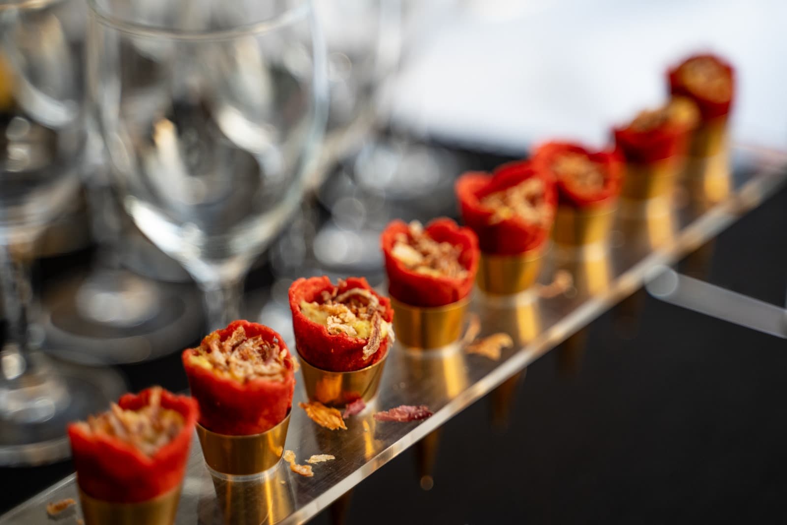 Apéro dînatoire doré